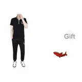 Чёрный топ + штаны