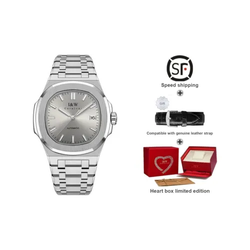 I&W CARNIVAL HWGUOJI Автоматический механический механизм Мужские часы 43mm*43mm*11mm Серый