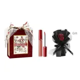 Красный глянцевый блеск для губ #214 (Формальная одежда) с вечным черным марлевым букетом, роскошная звезда, марлевая красная бархатная коробка