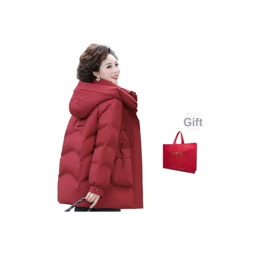 YALU Extreme Cold 90% белый утиный пух комплект для мамы пуховик женский