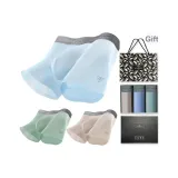 3-Пачка Коробка Включено (Оливковый Зеленый + Далекий Небесный Церулеан + Умбра) Ледяной Шелк Экстра Тонкий/7A Антибактериальный/Сумка для покупок Включено