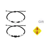 Мистическая кошка дух кошка браслет-шнурок [1 пара] (включает украшение в виде треугольника удачи)