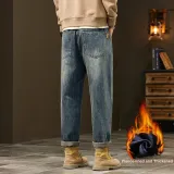 Винтажный синий - бархат, утолщенный