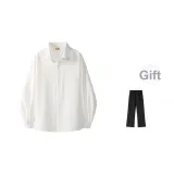 Белый комплект (рубашка + брюки в костюме)