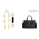 [City15 Черный Двухкомпонентный Комплект] Янтарный Черный Удлинитель Цепь 13 см + Звезды Декоративная Цепь 30 см