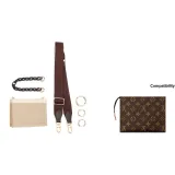 Коричневая сумка для туалетных принадлежностей, модифицированная, набор одежды