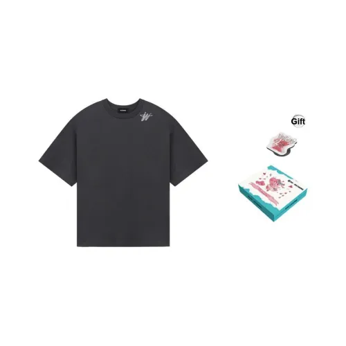 WE11DONE T-Shirt Унисекс Угольный Серый