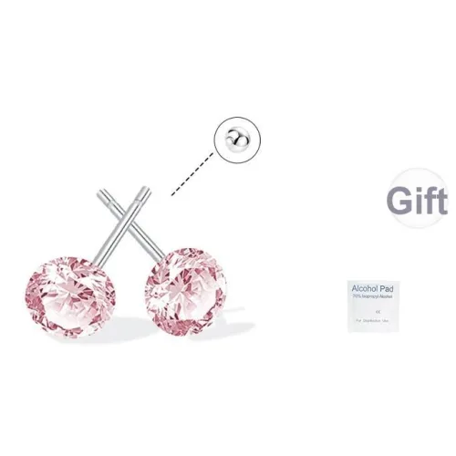 UX Титановая сталь Премиум Сверкающие серьги-гвоздики Унисекс