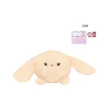 Розовый кролик + щенок, выдвижная поздравительная открытка