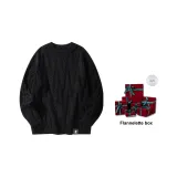 Чёрный с флисовой подкладкой, подарочная коробка, набор