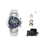 Синий серебристый