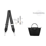 Черно-серебристый [перфорированный] регулируемый 90-149 см через плечо набор