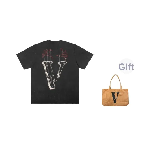 VLONE Washed Heavy 100% Cotton Loose Fit Short-Sleeved T-Shirts Unisex VLONE Промытый Тяжелый 100% Хлопок Свободный крой Короткий рукав T-рубашки Унисекс