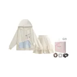 Белый свитшот + юбка