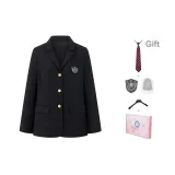 Подарочная коробка, костюм Deacon Kurosaki черного цвета, купите и подарите: гостевой галстук + пылезащитный чехол + аксессуары + вешалка + пылезащитный чехол