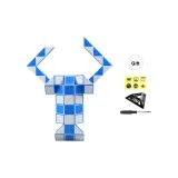 72-Секция Кубик Рубика Сине-белый [Включает Основу*1, Штуцер*1, Логотип*1]