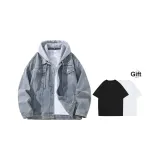 Винтажный синий с капюшоном (включает футболку)