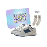 Джинсовый синий + Подарочные носки + Эксклюзивная коробка для обуви