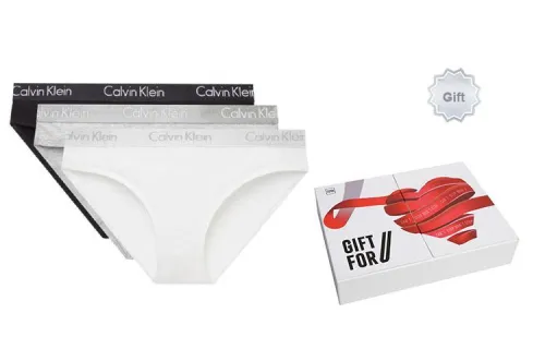 Calvin Klein Набор из 3 шт. Черный+Белый+Серый Gift Box Set Женское нижнее белье Gift Boxes