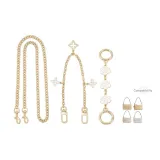 Камелия Белый Цепь-Удлинитель + Четырехлистный Клевер Декоративная Цепь + Длинная Цепь 90 см