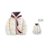 Бежевый (в комплекте с клетчатым свитшотом)