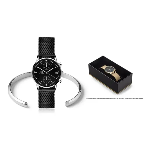 CARLHEIM Tilfredshed Collection Women's Watch Кварцевый механизм ремешок из нержавеющей стали 34 мм черный циферблат модель DMSB018