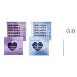 Двойной APEX Подсолнух (Натуральный стиль) Двойной APEX Пшеница Клей-Бесплатно Накладные ресницы