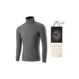 1-Кусочный Высокий-Воротник Топ (Серый ливень) Дралон Термопроводный/Антибактериальный Бесшовный