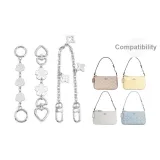 Серебряный трехкомпонентный комплект [Камелия + Вишневый цветок + Декоративная цепь 35 см]