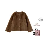 Кофейный, в комплекте с заколкой-коготь + эксклюзивная сумка для покупок