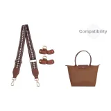 Коричневый Золотой [Без прокола отверстий] Регулируемый 90-149 см Через плечо Набор