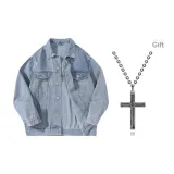 Синий деним (в комплекте с коробкой, набор ожерелье)