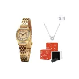 Золотая полоска, золотой циферблат, оригинальная коробка + ожерелье + набор инструментов для часов