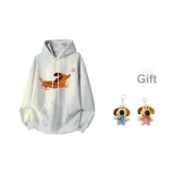 Белый, серый - с флисовой подкладкой (случайный дизайн), в комплекте с застежками-карабинами 1 шт