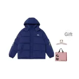 Темно-синий, синий, с подарками заколка-краб + эксклюзивная сумка для покупок