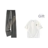 Dark Gray (В комплекте с брендом, короткий рукав, T02, белый)