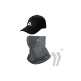 Темно-серый + Черная шляпа + Белый ледяной рукав