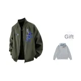 Армейский зеленый + внутренний светло-серый свитшот