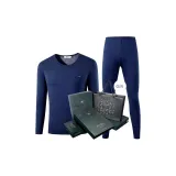Мужские комплекты одежды (темно-синий) двухслойный, утолщенный / с флисовой подкладкой / подарочный набор