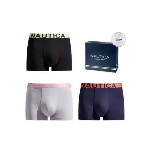 NAUTICA UNDERWEAR Черный + Темно-синий + Светло-серый Мужские Подарочные Наборы Трусов
