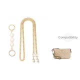 Перламутровый, 13 см + металлическая цепочка, 87 см