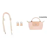 Розовый плетеный шнур + нет-пунш пряжка