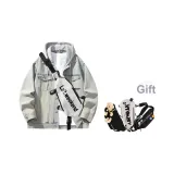 Винтажный синий с капюшоном-K718 (Включает сумку через плечо)