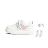 Бежевый Розовый - В комплекте с носками