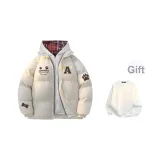 Шляпа цвета экрю в клетку (в комплекте с круглым вырезом свитшот)