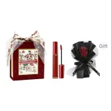 Красный Tube Жидкая помада #405 (Формальная одежда) с Eternal Черный Марля Букет-Роскошь Звезда Марля Красная бархатная коробка