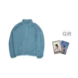 Флаг синий, с подарками, Ding Zhen мерч, карта