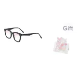 Чёрная резинка с линзами "Сумерки"