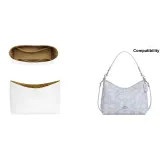 Синяя сумка-хобо, белая бумага DuPont, подкладка