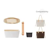 [Белый двухкомпонентный комплект] Растительное дубленое кожа, плечевая подушка + стиль "Раскрепаженный" - подкладка из бумаги DuPont